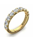 Synthetische diamanten van halve alliantie 1,30 karaat met 4 griffen Gabriela geelgoud