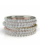 0.50 karaat ronde synthetische diamant alliantie Gabriela Yellow Gold