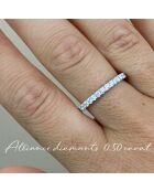 0.50 karaat ronde synthetische diamant alliantie Gabriela Yellow Gold