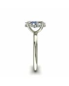 1.00 Karaat Chloé Marquise Synthetic Diamond Solitaire Witgoud