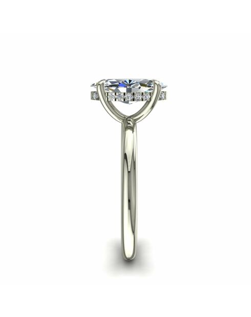 1.00 Karaat Chloé Marquise Synthetic Diamond Solitaire Witgoud