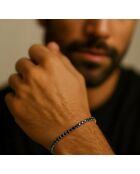 Brazalete redondo de diamantes negros de 7.00 quilates Dante Platine