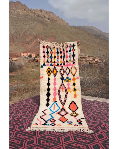 Tappeto da corridoio berbero colorato - 207x77cm