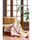 Berberdecke mit zweifarbigen Quasten - 300x200cm