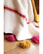 Berberdecke mit zweifarbigen Quasten - 300x200cm
