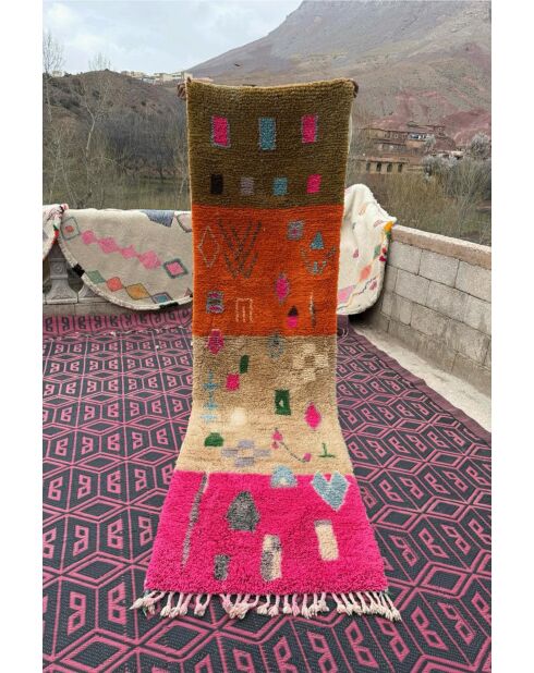 Tappeto da corridoio berbero colorato, 300 x 85 cm