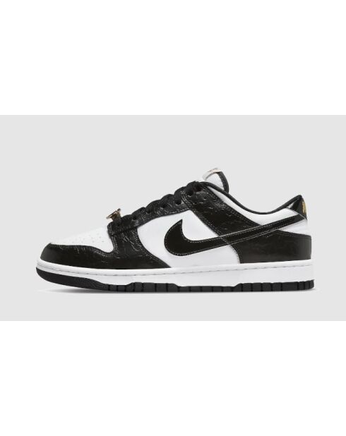 Schwarze und weiße Sneakers Dunk Low World Champ