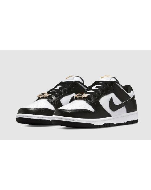 Schwarze und weiße Sneakers Dunk Low World Champ