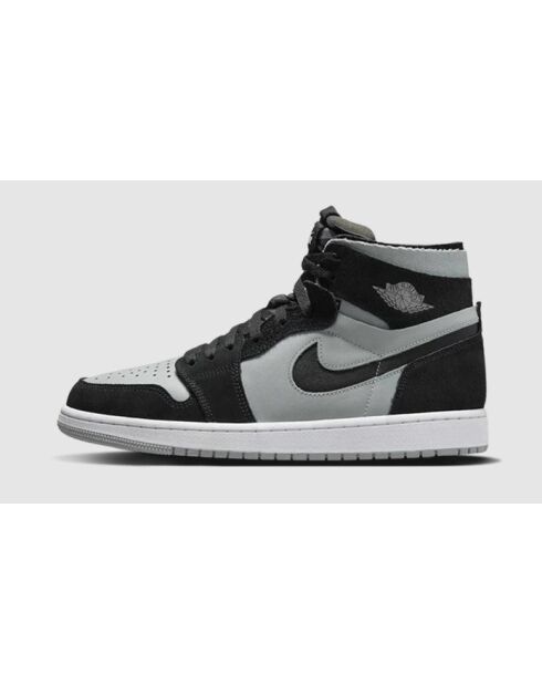 Air Jordan 1 Zoom CMFT schwarze und graue Sneakers