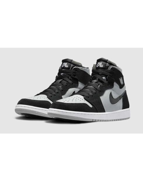 Air Jordan 1 Zoom CMFT schwarze und graue Sneakers