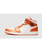 Air Jordan 1 Mid Sneakers in Metallic-Orange