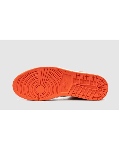 Air Jordan 1 Mid Sneakers in Metallic-Orange