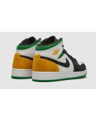 Air Jordan 1 mid SE witte laseroranje geluksgroene sneakers