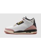 Air Jordan 3 Retro-Turnschuhe in Weiß und Rosa