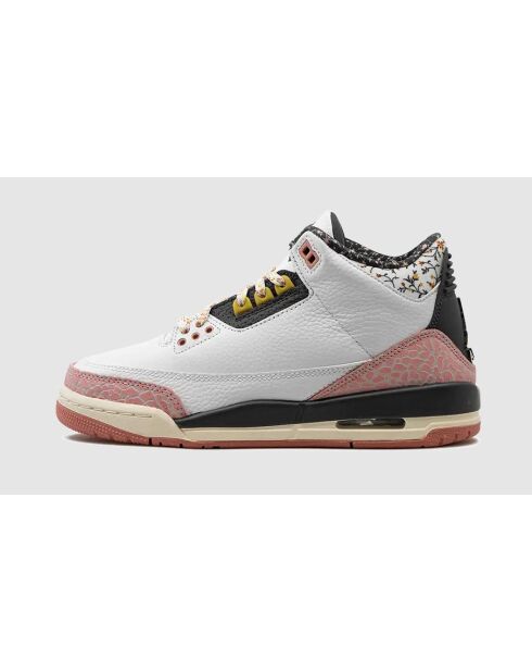 Air Jordan 3 Retro-Turnschuhe in Weiß und Rosa