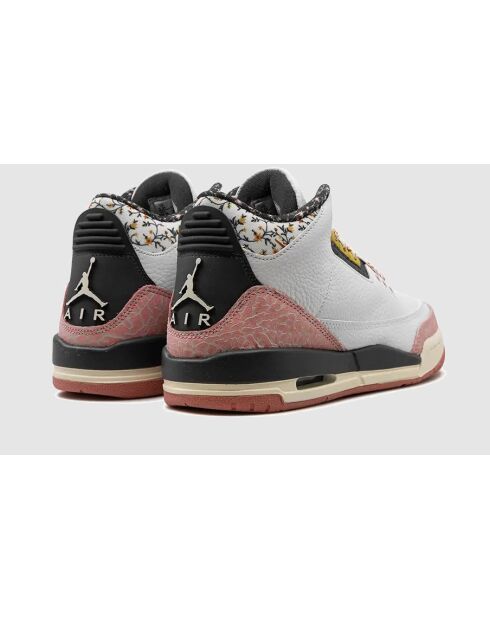 Air Jordan 3 Retro-Turnschuhe in Weiß und Rosa