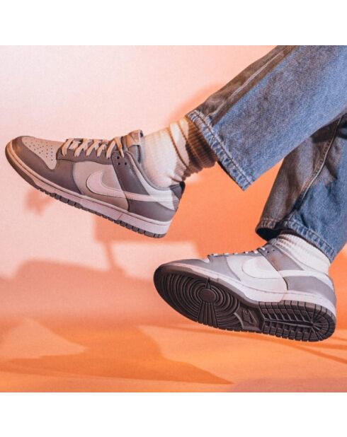 Dunk Low tweekleurige grijze sneakers