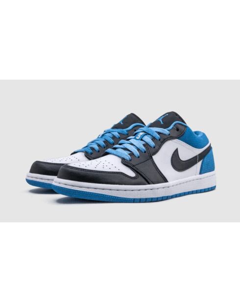 Air Jordan 1 Low SE Sneakers in Weiß/Schwarz und Laserblau
