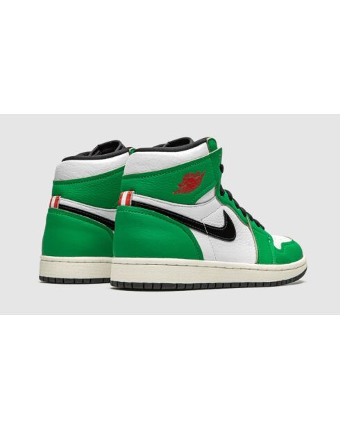 Air Jordan 1 Hoge groene sneakers met klaver