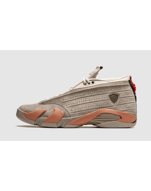 Air Jordan 14 Sneakers im Retro-Look in Rosa, Hellblau und Beige