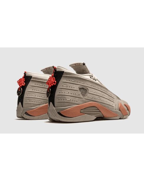 Air Jordan 14 Sneakers im Retro-Look in Rosa, Hellblau und Beige