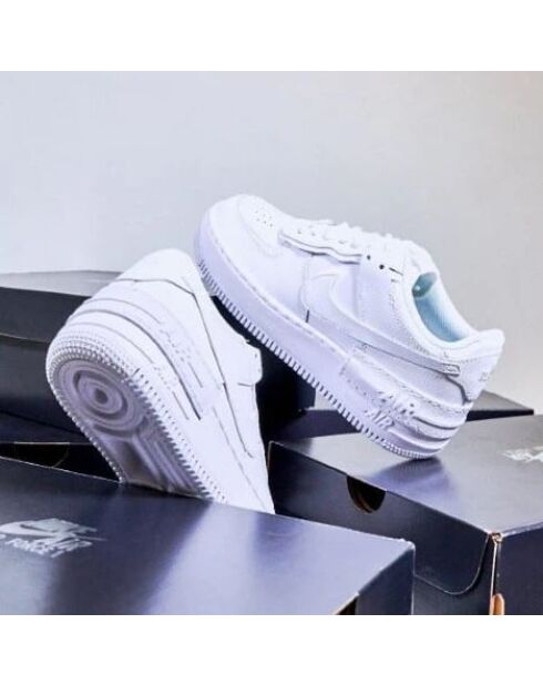 Air Force 1 Shadow dreifach weiße Turnschuhe