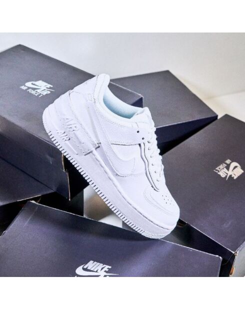Air Force 1 Shadow dreifach weiße Turnschuhe