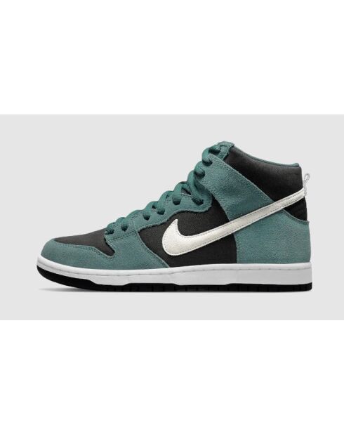 Nike SB Dunk High groene suède sneakers