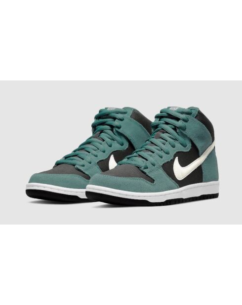Nike SB Dunk High groene suède sneakers