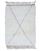 Beni Ouarain tapijt tijdloos zwart en wit collectie - 150x100cm