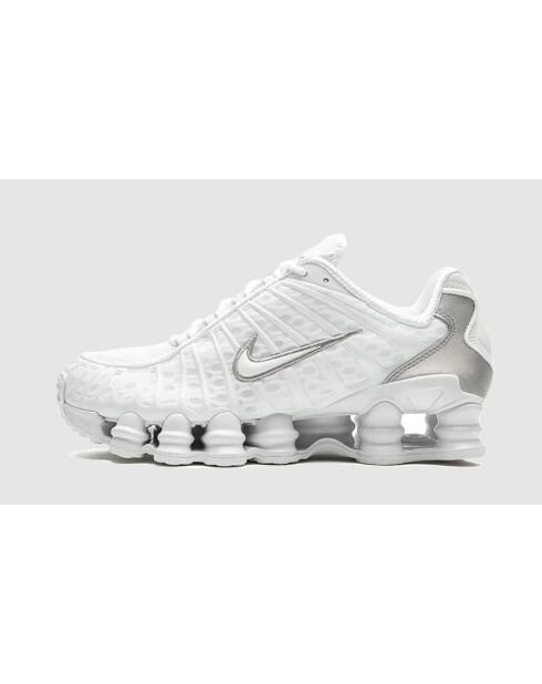 Baskets Shox TL blanches et argentées