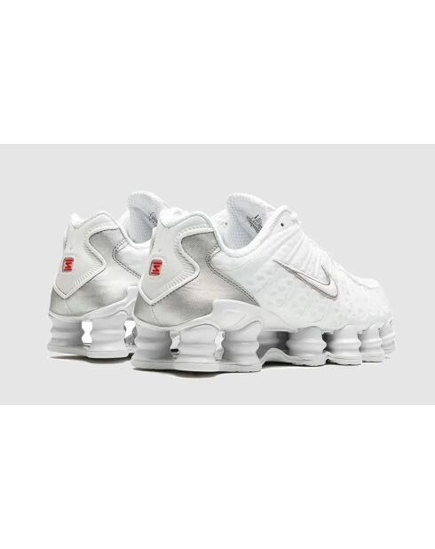 Baskets Shox TL blanches et argentées