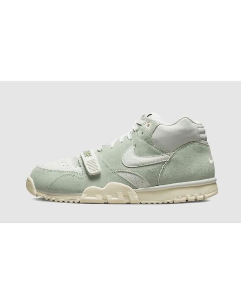 Pastelgroene Air Trainer 1 Enamel sneakers