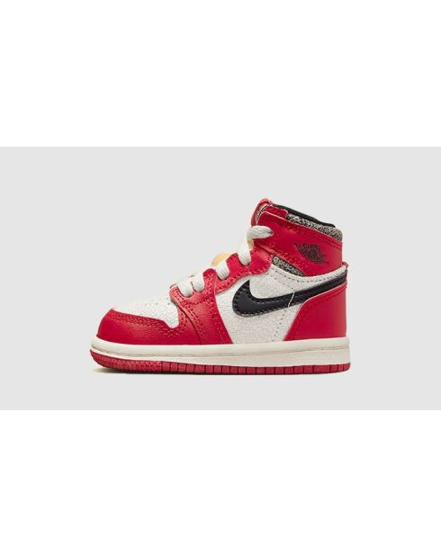 Air Jordan 1 High Lost And Found (Reimagined) Baby (TD) Turnschuhe in Rot, Weiß und Schwarz