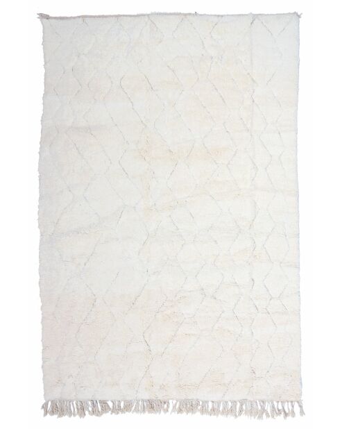 Beni Ouarain zwart en wit tapijt - 341x242cm