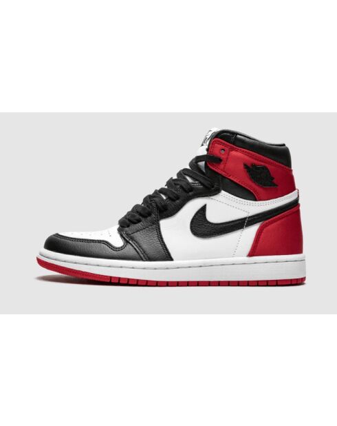 Sneakers Air Jordan 1 Retro con punta alta in raso nero