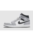 Sneakers Air Jordan 1 Mid Hellgrau und Anthrazit