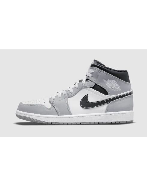 Sneakers Air Jordan 1 Mid Hellgrau und Anthrazit
