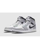 Sneakers Air Jordan 1 Mid Hellgrau und Anthrazit