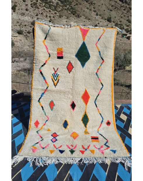 Mehrfarbiger Berberteppich - 244x143cm