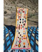 Tapis berbère multicolore  - 250x70cm