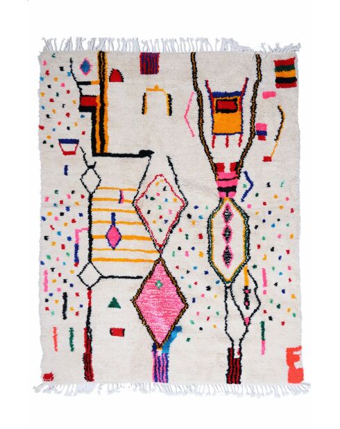 Mehrfarbiger Berberteppich - 248x204cm