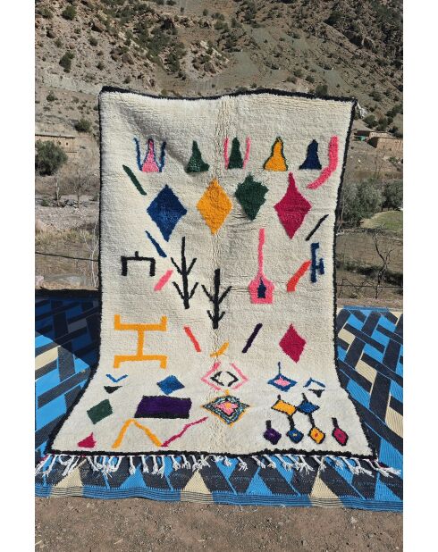 Mehrfarbiger Berberteppich - 260x152cm