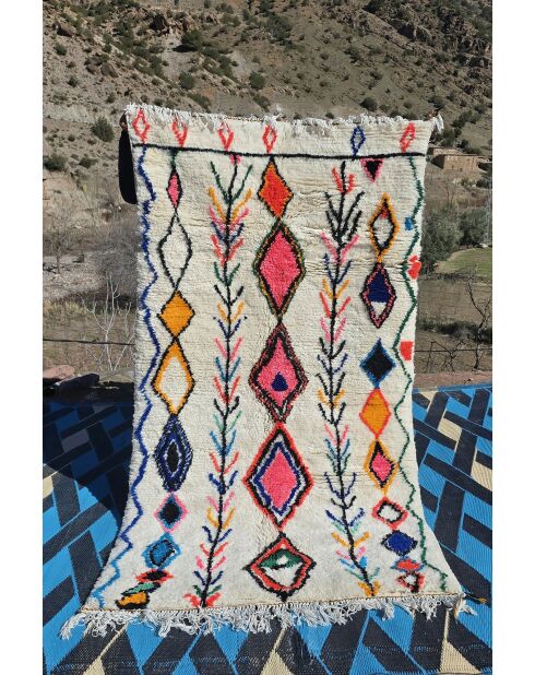 Alfombra bereber multicolor - 230x130cm