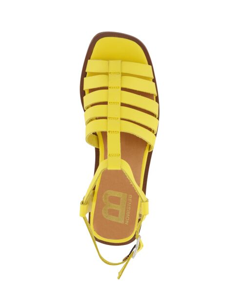 Sandales Meduse en cuir maïs