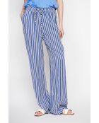 Micheline Marine Hose aus Leinengemisch mit hoher Taille