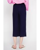 Thérèse Marine Hose aus Leinenmischung mit hoher Taille und weitem Bein