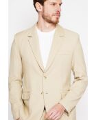 Giacca Godefroi in misto lino cammello
