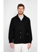 Schwarze Jacke aus Leinenmischung von Gervase
