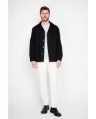 Schwarze Jacke aus Leinenmischung von Gervase